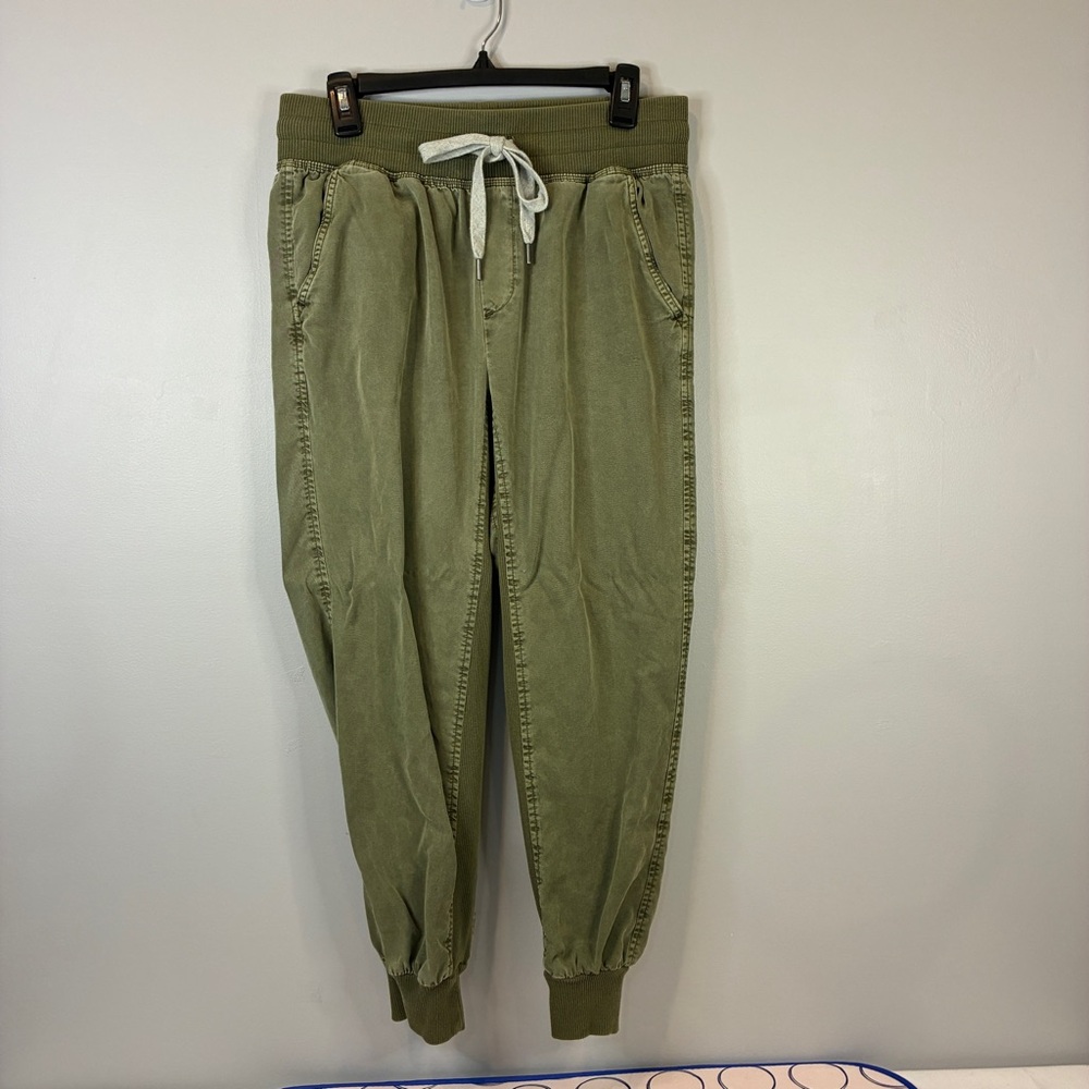Aerie Medium Ribbed Lyocell Olive‎ Woven Joggers Fairy Grunge Punk Softcore